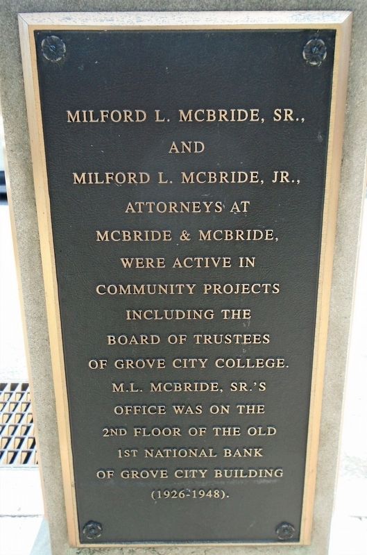 McBride & McBride, Attorneys Marker image. Click for full size.