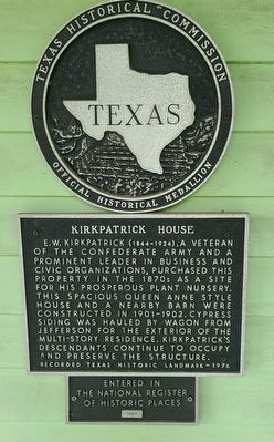 Kirkpatrick House Marker image. Click for full size.