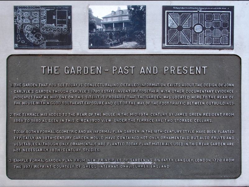 The Garden — Past and Present Marker image. Click for full size.