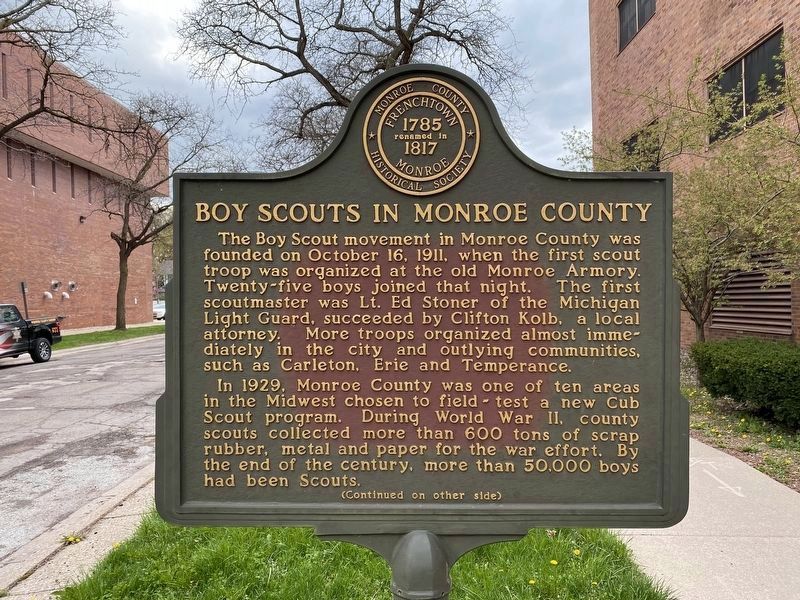 Boy Scouts in Monroe County Marker image. Click for full size.