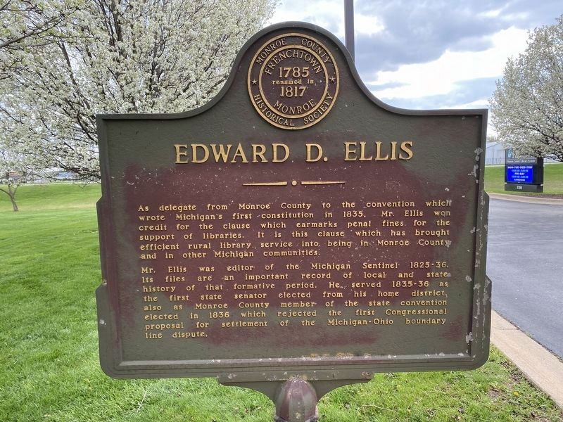 Edward D. Ellis Marker image. Click for full size.
