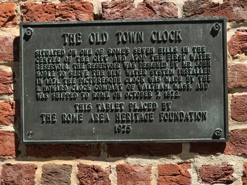 The Old Town Clock Marker image. Click for full size.