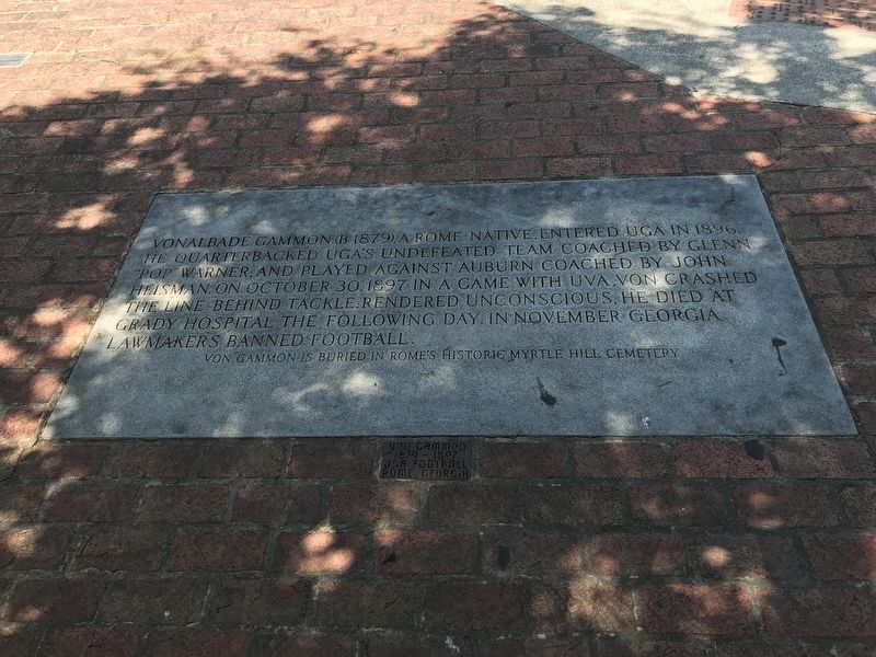 The Woman Who Saved Football in Georgia — Marker I image. Click for full size.