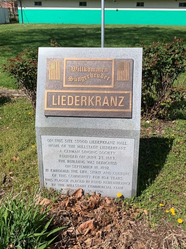 Liederkranz Marker. Click for full size. Liederkranz Marker image. Click for full size.
