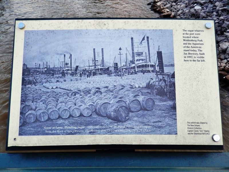 Sugar Wharves at the Port Marker image. Click for full size.