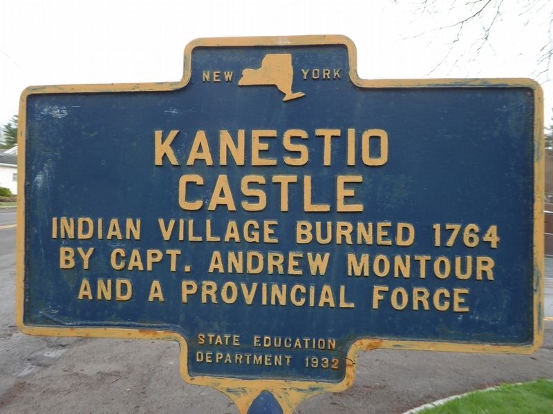 Kanestio Castle Marker image. Click for full size.