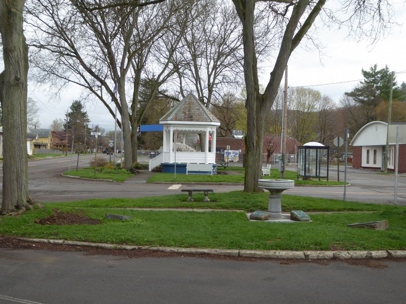 Village area near the marker has several dedications to local citizens image. Click for full size.