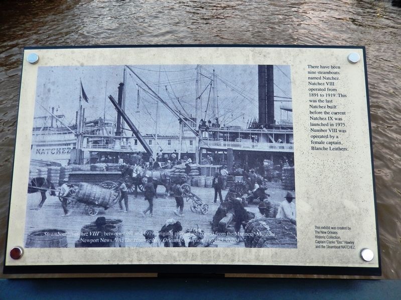 Natchez Steamboats Marker image. Click for full size.