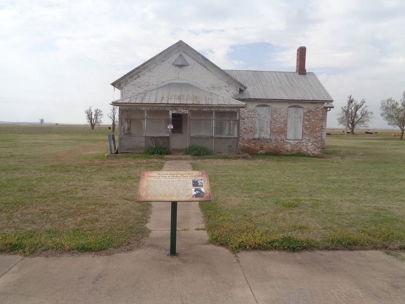School and Chapel/Home of Ben & Moka Clark Marker. Click for full size. School and Chapel/Home of Ben & Moka Clark Marker image. Click for full size.