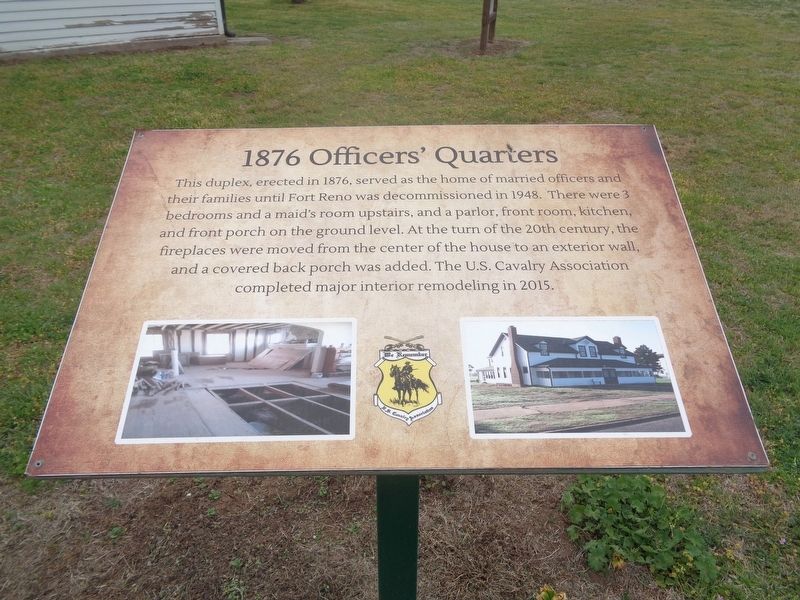 1876 Officers' Quarters Marker. Click for full size. 1876 Officers' Quarters Marker image. Click for full size.