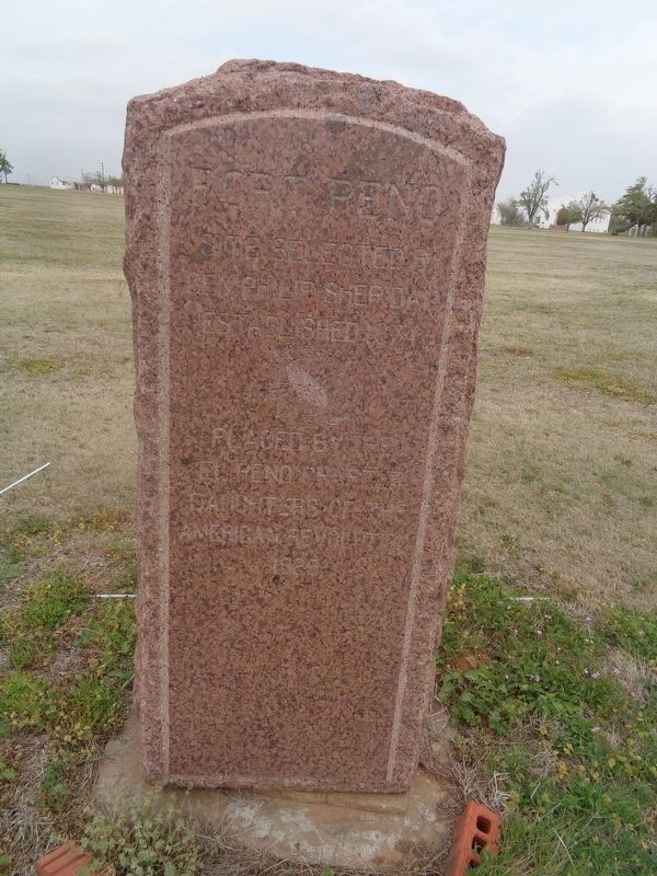 Fort Reno Marker. Click for full size. Fort Reno Marker image. Click for full size.