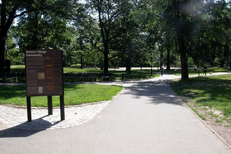 Seneca Village Community waysite site. Click for full size. Seneca Village Community waysite site image. Click for full size.