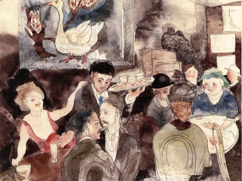 Charles Demuth: "At The Golden Swan" image. Click for more information.