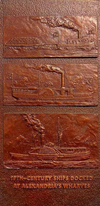 19th Century Ships docked at Alexandria's Wharves image. Click for full size.