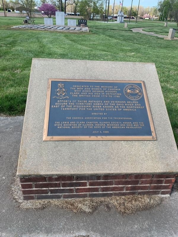 Dedicated to the memory of the men and women of Cahokia Marker image. Click for full size.