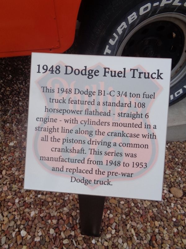 1948 Dodge Fuel Truck Marker. Click for full size. 1948 Dodge Fuel Truck Marker image. Click for full size.