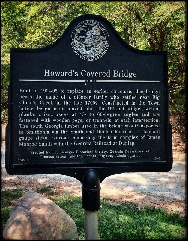 Howard's Covered Bridge Marker image. Click for full size.