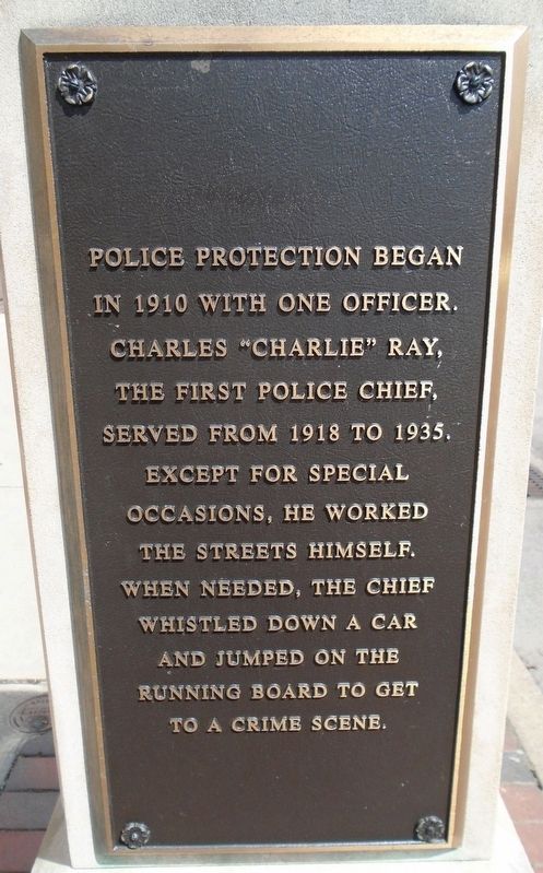 Police Chief Charles "Charlie" Ray Marker. Click for full size. Police Chief Charles "Charlie" Ray Marker image. Click for full size.