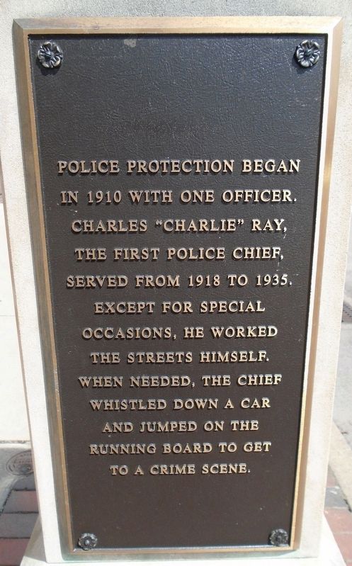 Police Chief Charles "Charlie" Ray Marker image. Click for full size.