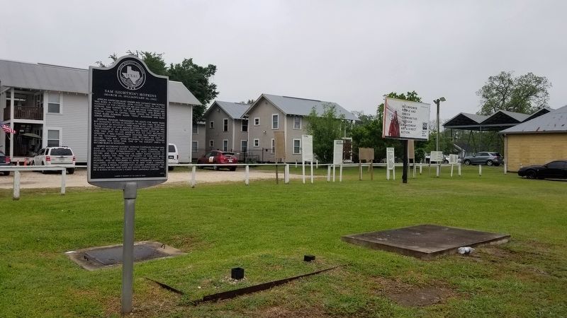 Sam (Lightnin’) Hopkins Marker. Click for full size. Sam (Lightnin’) Hopkins Marker image. Click for full size.