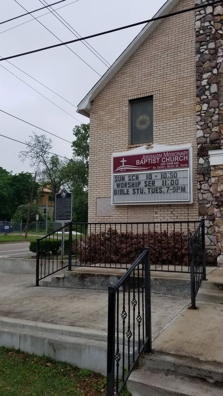 Jerusalem Missionary Baptist Church Marker. Click for full size. Jerusalem Missionary Baptist Church Marker image. Click for full size.
