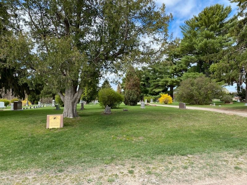 Alban Cemetery Marker. Click for full size. Alban Cemetery Marker image. Click for full size.