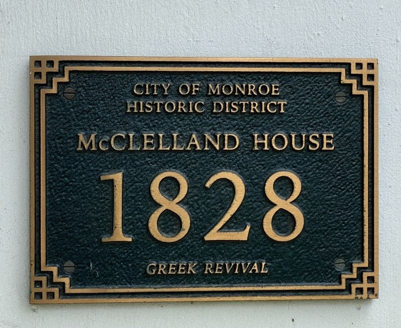 The Gov. Robt. McCelland House Marker image. Click for full size.