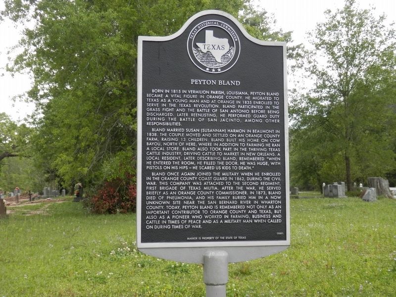 Peyton Bland Marker image. Click for full size.