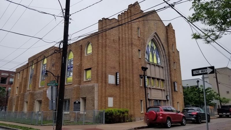 The view of the Bethel Baptist Church from the street image. Click for full size.