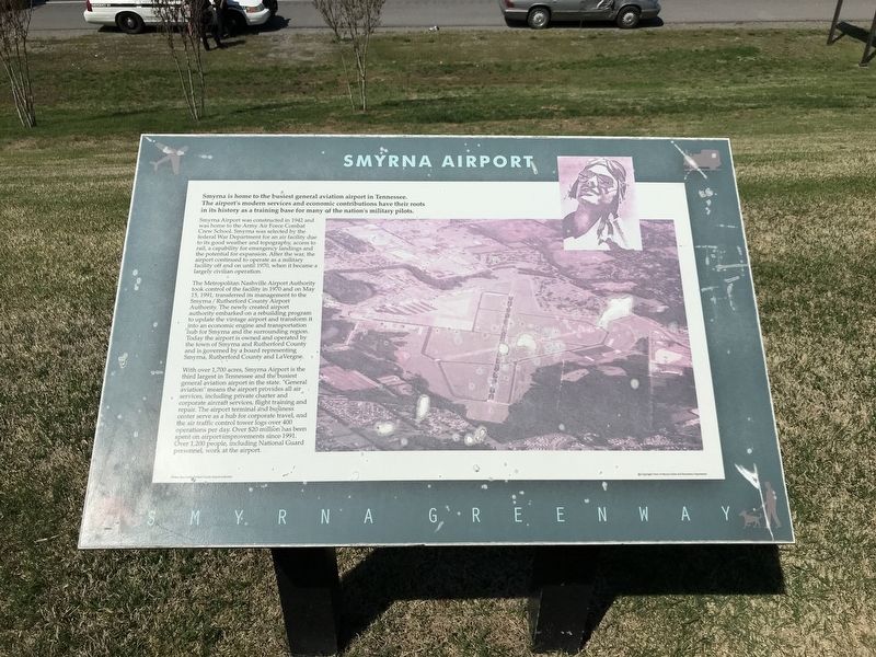 Smyrna Airport Marker image. Click for full size.