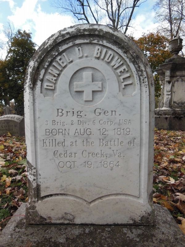 Grave of General Daniel Bidwell image. Click for full size.