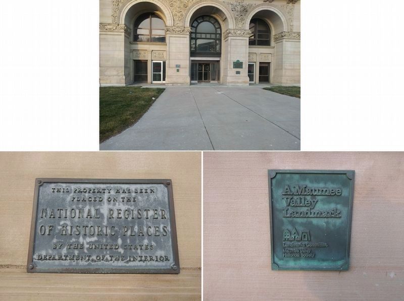 The Lucas County Courthouse plaques image. Click for full size.