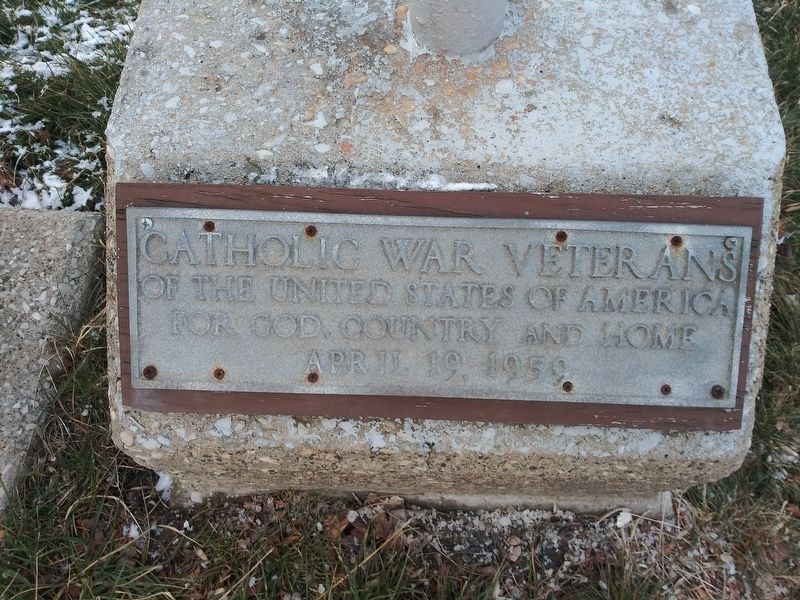 Lucas County Catholic War Veterans Memorial Flagpole Marker. Click for full size. Lucas County Catholic War Veterans Memorial Flagpole Marker image. Click for full size.