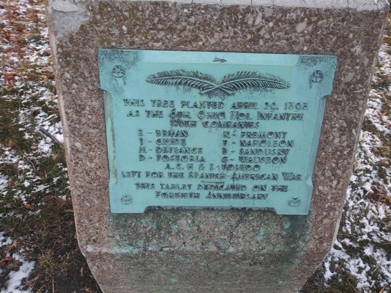6th Ohio Infantry Memorial Tree Marker image. Click for full size.