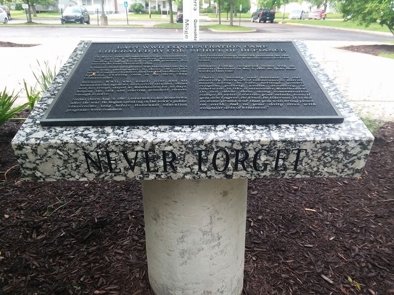 Last WWII Concentration Camp Marker. Click for full size. Last WWII Concentration Camp Marker image. Click for full size.