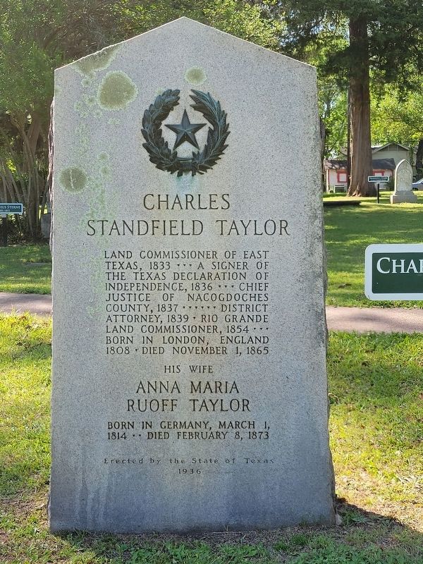 Charles Standfield Taylor Marker image. Click for full size.