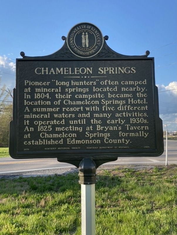 Chalybeate Springs/Chameleon Springs Marker image. Click for full size.