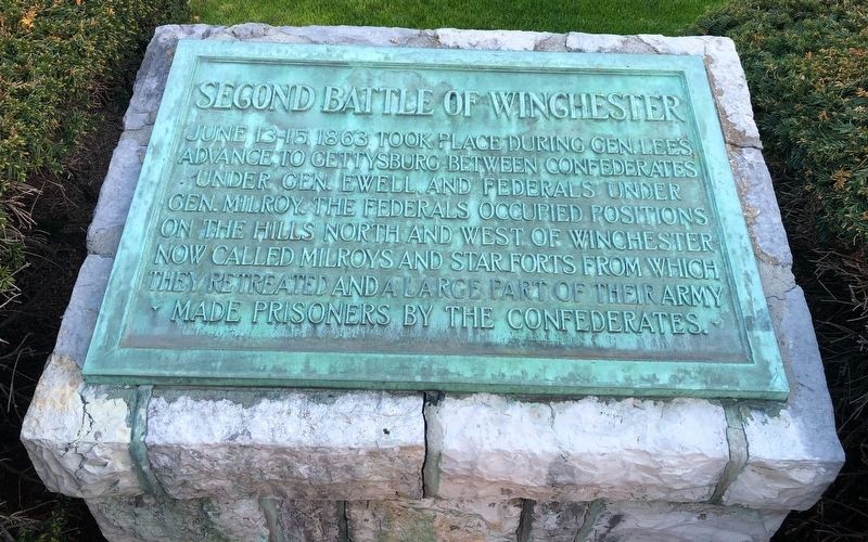 Second Battle of Winchester Marker image. Click for full size.
