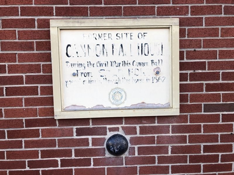 Cannon Ball House Marker image. Click for full size.