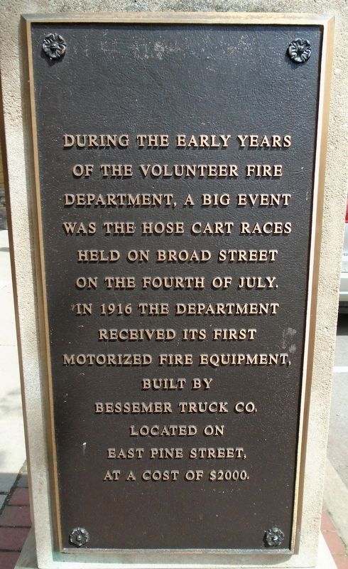 Grove City's Volunteer Fire Service Marker image. Click for full size.