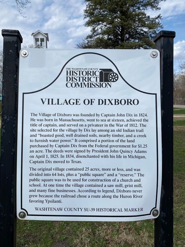 Village of Dixboro Marker image. Click for full size.