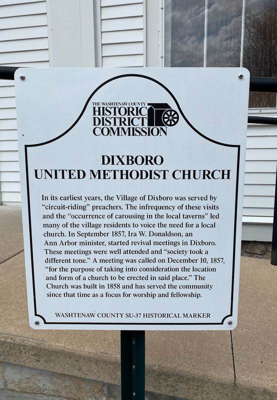 Dixboro United Methodist Church Marker image. Click for full size.