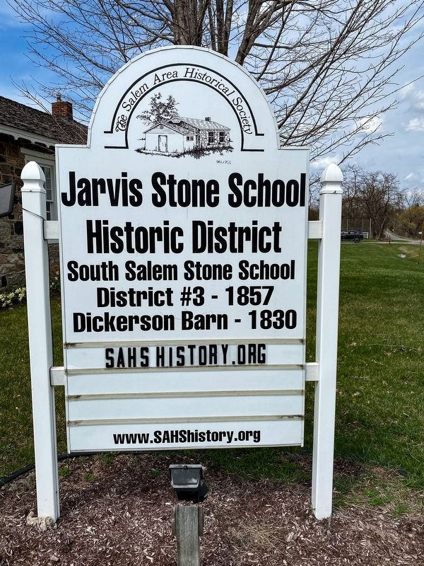 Jarvis Stone School Marker image. Click for full size.