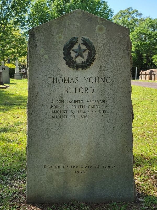 Thomas Young Buford Marker image. Click for full size.