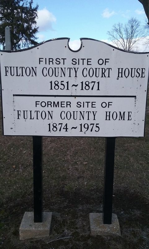 First Site Of Fulton County Courthouse Marker image. Click for full size.