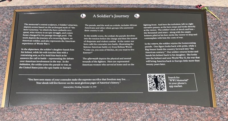 A Soldier's Journey Marker image. Click for full size.