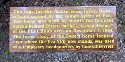 Cabin Logs Marker image. Click for full size.