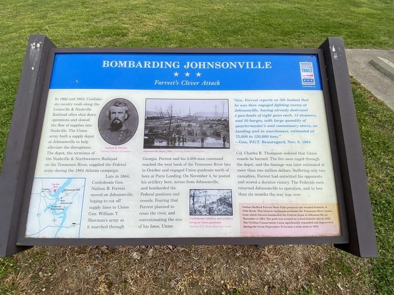 Bombarding Johnsonville Marker image. Click for full size.