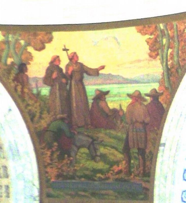 Painting of the Domνnguez–Escalante expedition displayed in the Utah State Capitol building. Click for full size. Painting of the Domνnguez–Escalante expedition displayed in the Utah State Capitol building image. Click for full size.