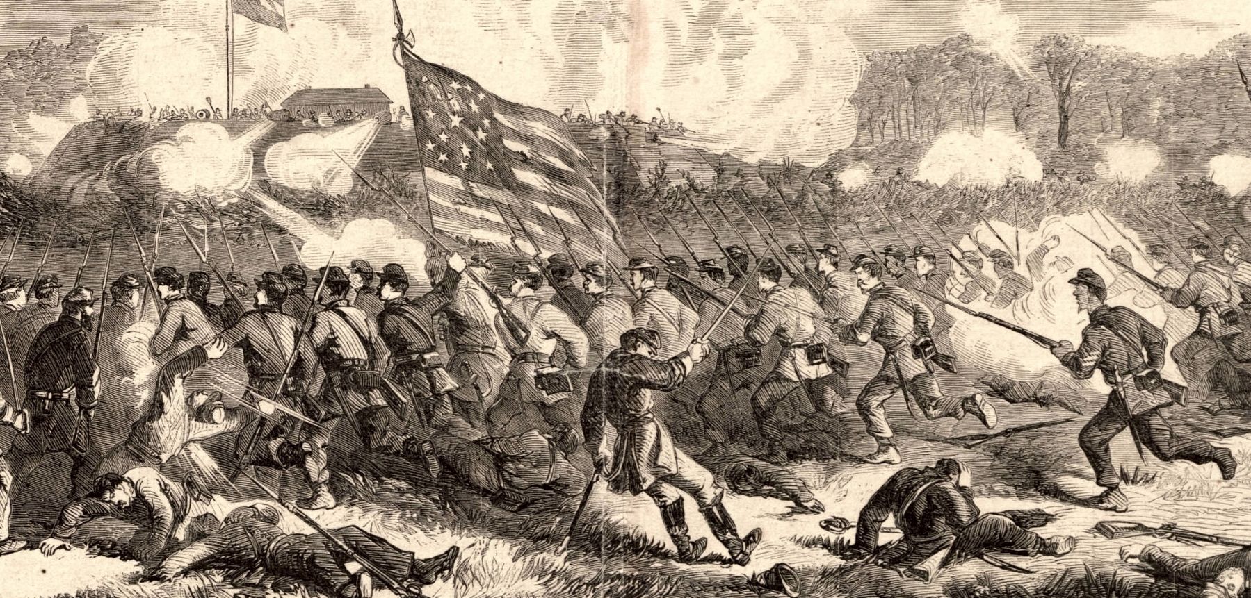 The Battle of Secessionville, James Island, S.C.. Click for full size. The Battle of Secessionville, James Island, S.C. image. Click for full size.